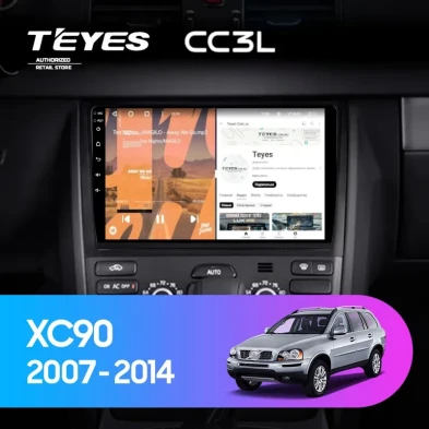 Штатная магнитола Teyes CC3L 4/64 Volvo XC90 (2007-2014) F2 (комплект для установки нижней части)