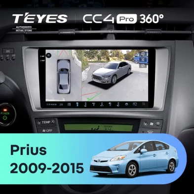 Штатная магнитола Teyes CC4 Pro 360 8/128 Toyota Prius XW30 (2009-2015)