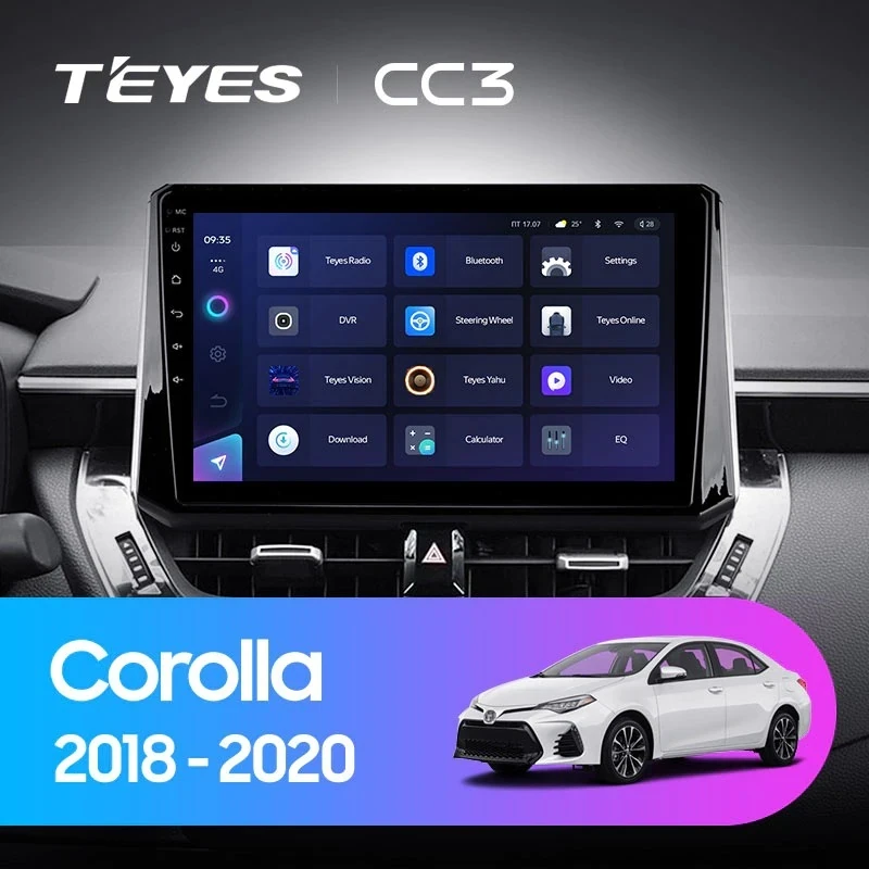 Штатная магнитола Teyes CC3 4/32 Toyota Corolla 12 (2018-2020) Тип-A