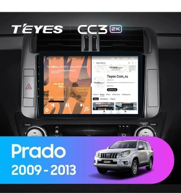 Штатная магнитола Teyes CC3 2K 6/128 Toyota Land Cruiser Prado 150 (2009-2013) F2 Тип-B (11")