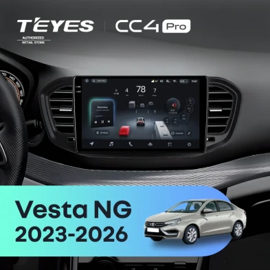Штатная магнитола Teyes CC4 Pro 12/256 Lada Vesta NG (2023-2026) Тип-A (глянец)