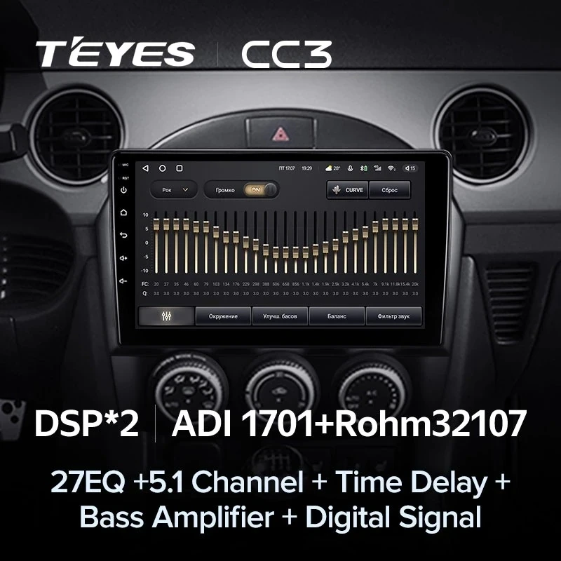 Штатная магнитола Teyes CC3 4/32 Mazda MX-5 (2008-2015)