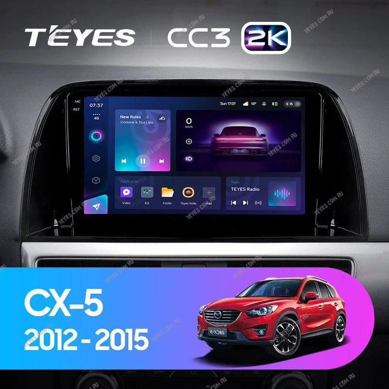 Штатная магнитола Teyes CC3 2K 360 6/128 Mazda CX-5 (2012-2015) Тип-A