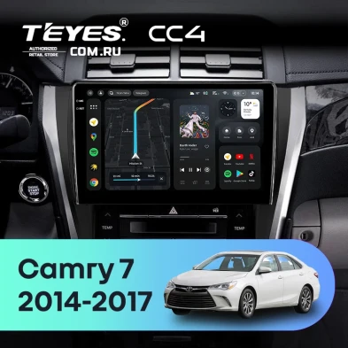 Штатная магнитола Teyes CC4 6/64 Toyota Camry 7 XV 50 55 (2014-2017) (черная) F2