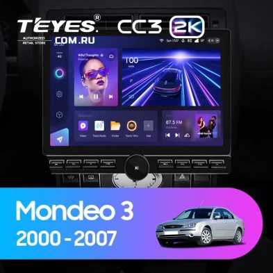 Штатная магнитола Teyes CC3 2K 6/128 Ford Mondeo 3 (2000-2007) F1 (13" с кнопками)