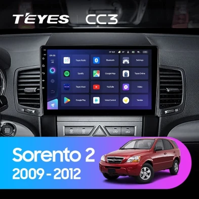 Штатная магнитола Teyes CC3 4/32 Kia Sorento 2 XM (2009-2012) Тип-A