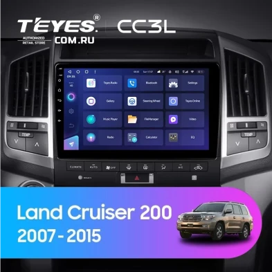 Штатная магнитола Teyes CC3L 4/64 Toyota Land Cruiser 11 200 (2007-2015) F3 Тип-A