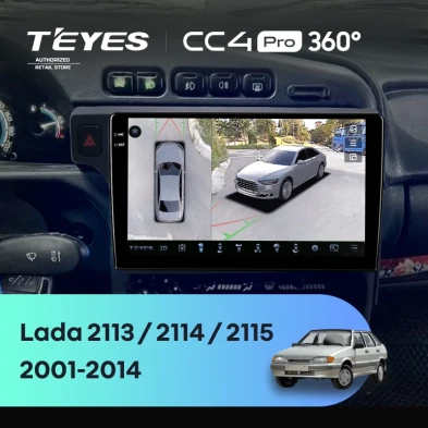 Штатная магнитола Teyes CC4 Pro 360 12/256 Lada 2114 (2001-2014) F1
