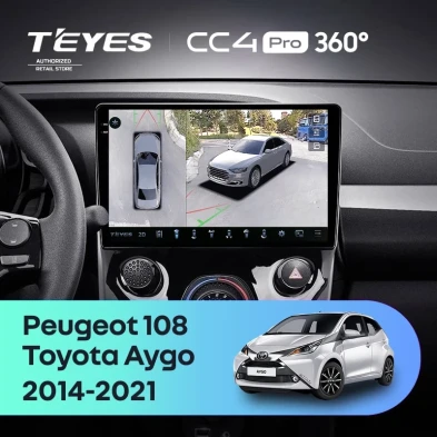 Штатная магнитола Teyes CC4 Pro 360 12/256 Toyota Aygo B40 (2014-2021) F1