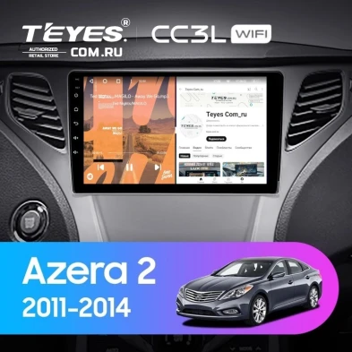 Штатная магнитола Teyes CC3L WiFi 2/32 Hyundai Azera 2 (2011-2014) F1