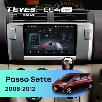 Штатная магнитола Teyes CC4 Pro 12/256 Toyota Passo Sette (2008-2012)
