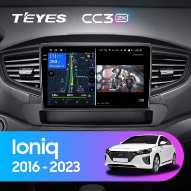 Штатная магнитола Teyes CC3 2K 360 6/128 Hyundai Ioniq AE (2016-2023) Тип-B