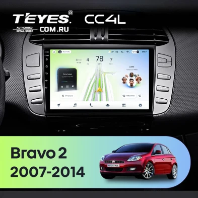 Штатная магнитола Teyes CC4L 6/64 Fiat Bravo 198 (2007-2014)