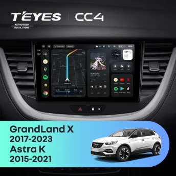 Штатная магнитола Teyes CC4 6/64 Opel GrandLand X (2017-2023)