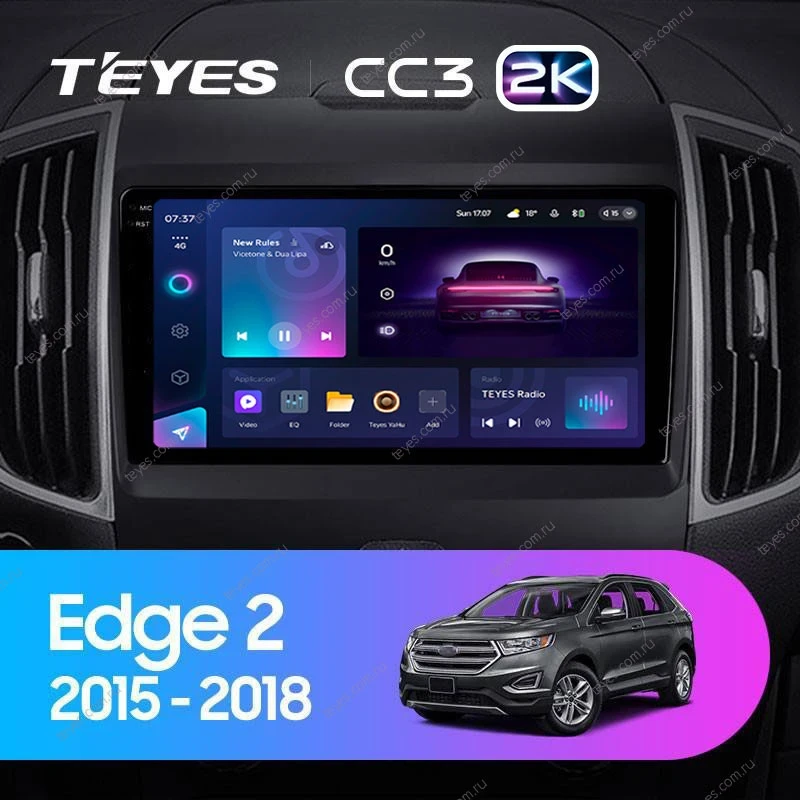 Штатная магнитола Teyes CC3 2K 4/32 Ford Edge 2 (2015-2018) F1