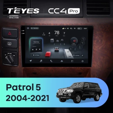Штатная магнитола Teyes CC4 Pro 8/128 Nissan Patrol V 5 Y61 (2004-2021) F3