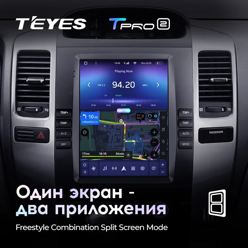 Штатная магнитола Tesla style Teyes TPRO 2 4/64 Lexus GX470 (2002-2009) Тип-A