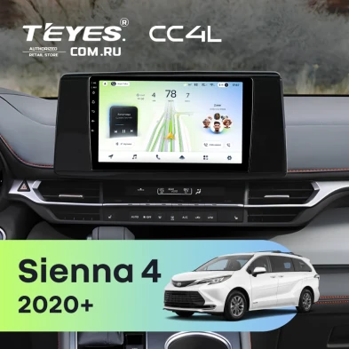 Штатная магнитола Teyes CC4L 6/64 Toyota Sienna 4 (2020-2026)