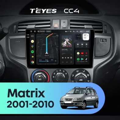 Штатная магнитола Teyes CC4 6/64 Hyundai Matrix (2001-2010)
