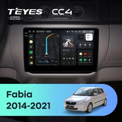 Штатная магнитола Teyes CC4 6/64 Skoda Fabia (2014-2021)