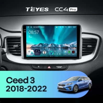 Штатная магнитола Teyes CC4 Pro 12/256 Kia Ceed 3 CD (2018-2022)