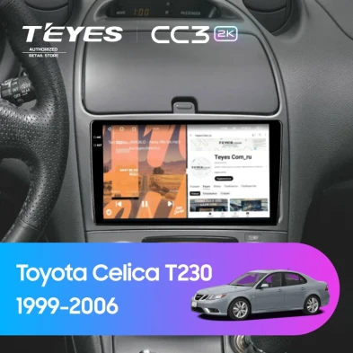 Штатная магнитола Teyes CC3 2K 360 6/128 Toyota Celica T230 (1999-2006)