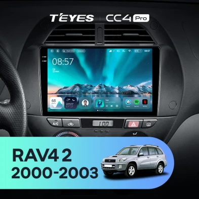 Штатная магнитола Teyes CC4 Pro 12/256 Toyota RAV4 2 CA20 (2000-2003) F3
