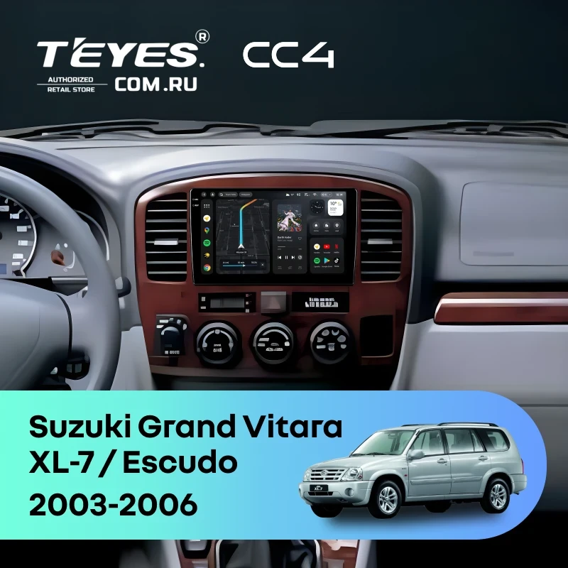 Штатная магнитола Teyes CC4 8/128 Suzuki Escudo (2003-2006)