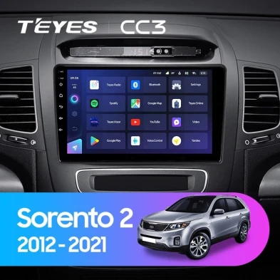 Штатная магнитола Teyes CC3 4/32 Kia Sorento 2 II XM (2012-2021) F2