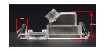 Адаптер под заднюю камеру в подсветку номера Hyundai Solaris 2012 + хэтч, Kia Rio хэтч.