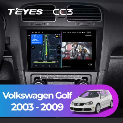 Штатная магнитола Teyes CC3 4/32 Volkswagen Golf (2003-2009)