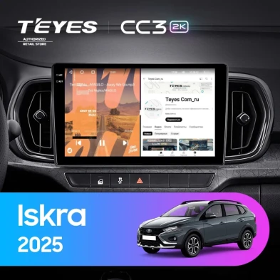 Штатная магнитола Teyes CC3 2K 4/64 LADA Iskra SW Cross (2025-2026) Тип-A