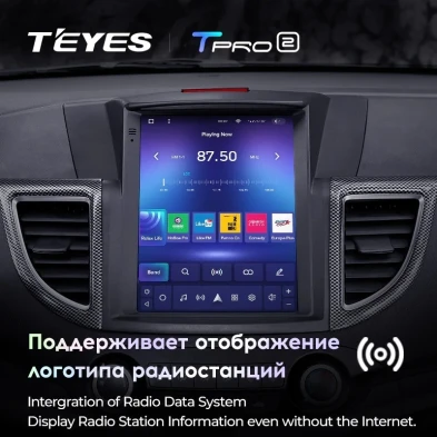 Штатная магнитола Tesla style Teyes TPRO 2 3/32 Honda CR-V 4 RM RE (2011-2015) Тип-B