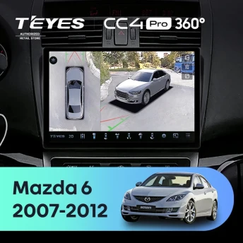 Штатная магнитола Teyes CC4 Pro 360 8/128 Mazda 6 2 GH (2007-2012) (11")
