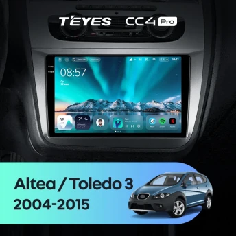 Штатная магнитола Teyes CC4 Pro 12/256 Seat Altea (2004-2015)