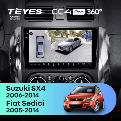 Штатная магнитола Teyes CC4 Pro 360 12/256 Suzuki SX4 1 (2006-2014)