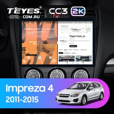 Штатная магнитола Teyes CC3 2K 4/64 Subaru Impreza 4 (2011-2015) Тип-A (11")