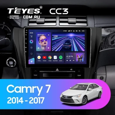 Штатная магнитола Teyes CC3 4/32 Toyota Camry 7 XV 50 55 (2014-2017) (черная) F2