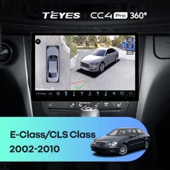 Штатная магнитола Teyes CC4 Pro 360 8/128 Mercedes-Benz E-Class S211 W211 CLS-Class C219 (2002-2010) (11")