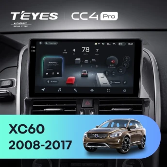 Штатная магнитола Teyes CC4 Pro 8/128 Volvo XC60 I 1 (2013-2017) Тип-B
