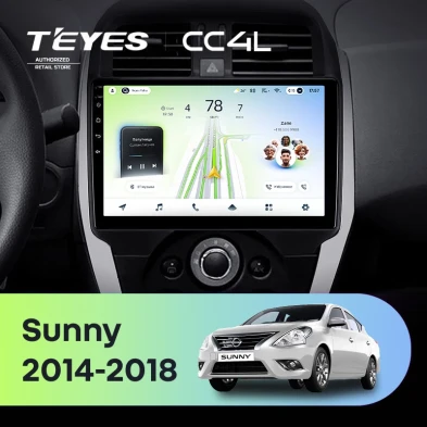 Штатная магнитола Teyes CC4L 6/64 Nissan Sunny (2014-2016)