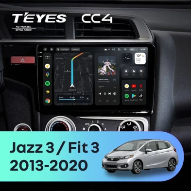 Штатная магнитола Teyes CC4 8/128 Honda Jazz 3 (2013-2020) Тип-B