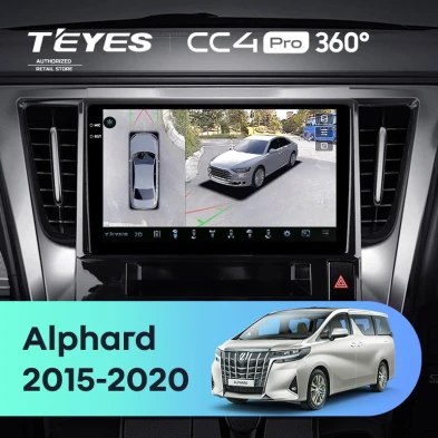 Штатная магнитола Teyes CC4 Pro 360 8/128 Toyota Alphard H30 (2015-2020)