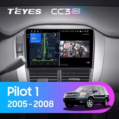 Штатная магнитола Teyes CC3 2K 4/32 Honda Pilot 1 (2005-2008)