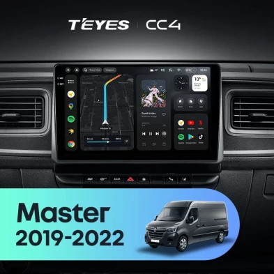 Штатная магнитола Teyes CC4 6/64 Renault Master (2019-2022)