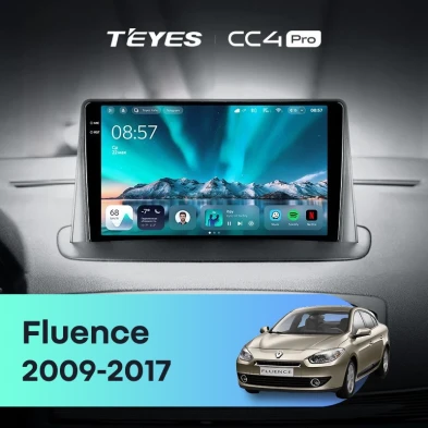 Штатная магнитола Teyes CC4 Pro 12/256 Renault Fluence (2009-2017)