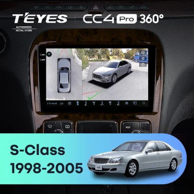 Штатная магнитола Teyes CC4 Pro 360 8/128 Mercedes-Benz S-Class W220 VV220 (1998-2005)