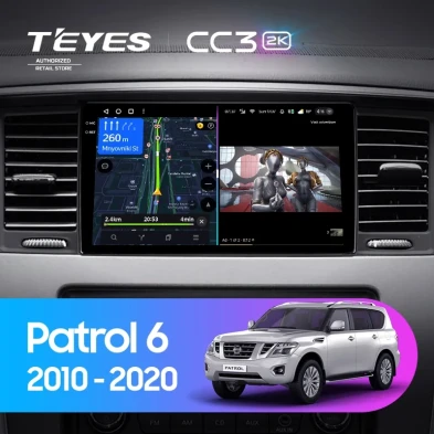 Штатная магнитола Teyes CC3 2K 4/64 Nissan Patrol Y62 (2010-2020) F1 9"