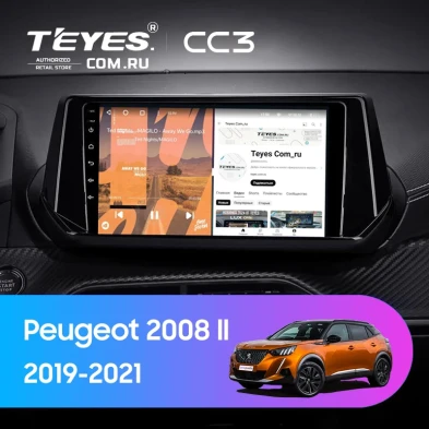 Штатная магнитола Teyes CC3 4/32 Peugeot 2008 2 (2019-2021) (0din)