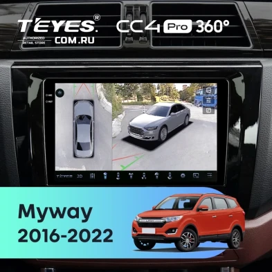 Штатная магнитола Teyes CC4 Pro 360 12/256 Lifan Myway (2016-2022)